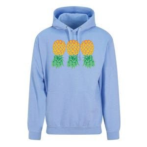 Upside Down Pineapples Gift Polyamory And Polyamorous Cute Gift Unisex Surf Hoodie