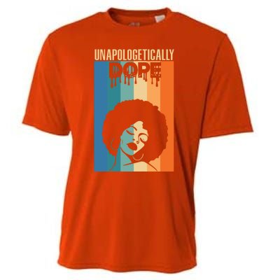 Unapologetically Dope Retro Afro Junenth Black History Funny Gift Cooling Performance Crew T-Shirt