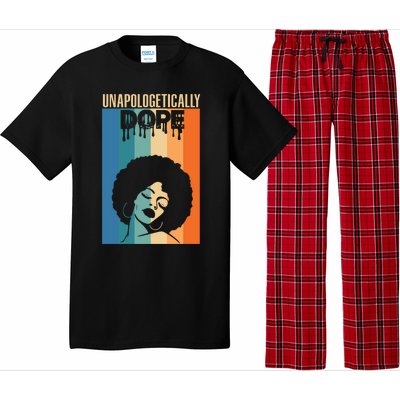 Unapologetically Dope Retro Afro Junenth Black History Funny Gift Pajama Set