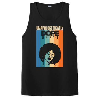 Unapologetically Dope Retro Afro Junenth Black History Funny Gift PosiCharge Competitor Tank