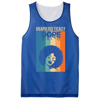 Unapologetically Dope Retro Afro Junenth Black History Funny Gift Mesh Reversible Basketball Jersey Tank