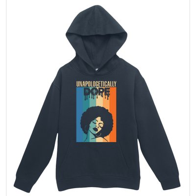 Unapologetically Dope Retro Afro Junenth Black History Funny Gift Urban Pullover Hoodie