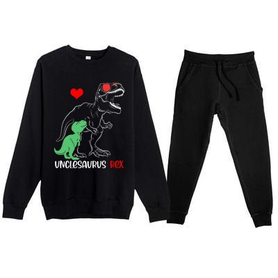 Unclesaurus Daddy Rex Autism Awareness Proud Dad Great Gift Premium Crewneck Sweatsuit Set