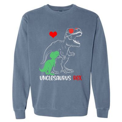 Unclesaurus Daddy Rex Autism Awareness Proud Dad Great Gift Garment-Dyed Sweatshirt