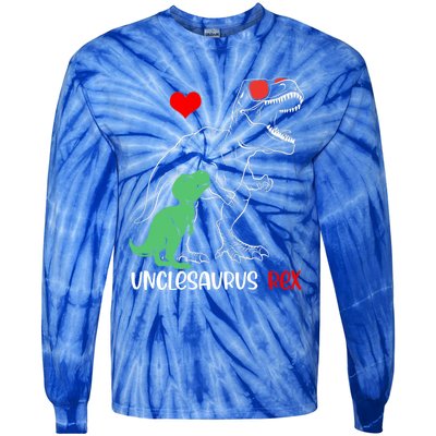 Unclesaurus Daddy Rex Autism Awareness Proud Dad Great Gift Tie-Dye Long Sleeve Shirt