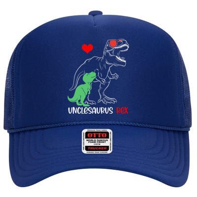 Unclesaurus Daddy Rex Autism Awareness Proud Dad Great Gift High Crown Mesh Back Trucker Hat