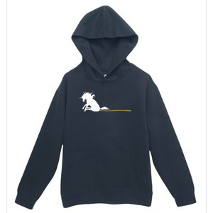 Unicorn Dragging Rainbows- Funny Adults Gifts Urban Pullover Hoodie