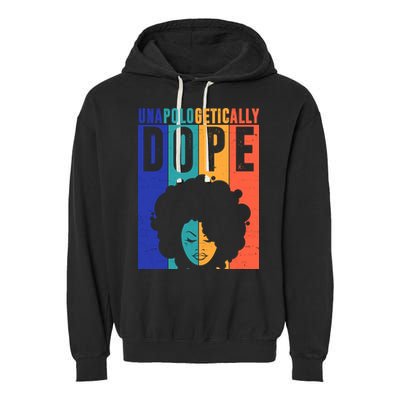 Unapologetically Dope Retro Colorful Garment-Dyed Fleece Hoodie