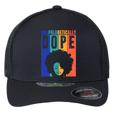 Unapologetically Dope Retro Colorful Flexfit Unipanel Trucker Cap