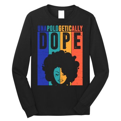Unapologetically Dope Retro Colorful Long Sleeve Shirt