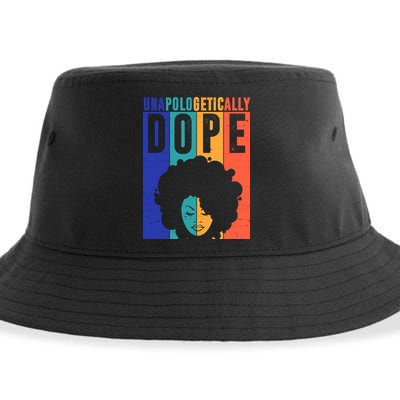 Unapologetically Dope Retro Colorful Sustainable Bucket Hat