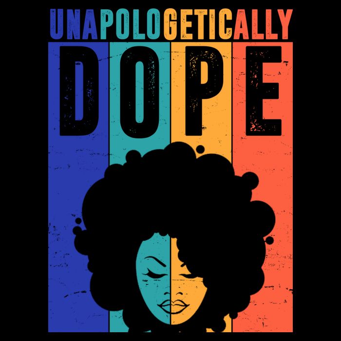 Unapologetically Dope Retro Colorful Button