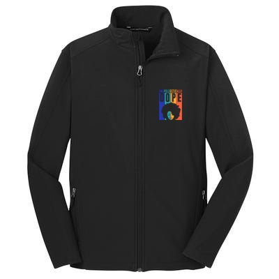 Unapologetically Dope Retro Colorful Core Soft Shell Jacket