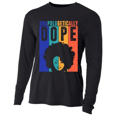 Unapologetically Dope Retro Colorful Cooling Performance Long Sleeve Crew