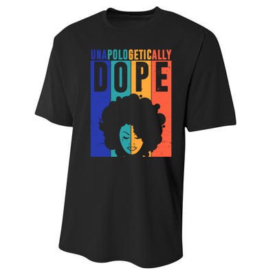 Unapologetically Dope Retro Colorful Performance Sprint T-Shirt