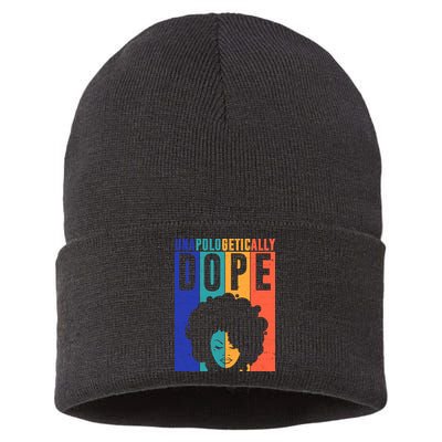 Unapologetically Dope Retro Colorful Sustainable Knit Beanie