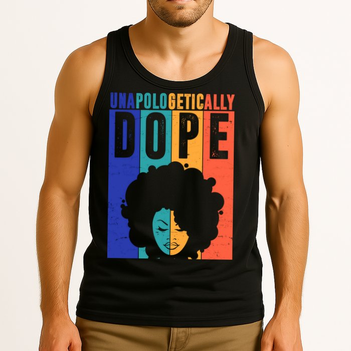 Unapologetically Dope Retro Colorful Tank Top