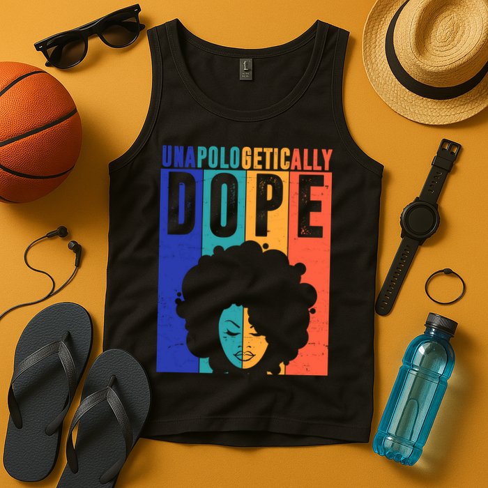 Unapologetically Dope Retro Colorful Tank Top