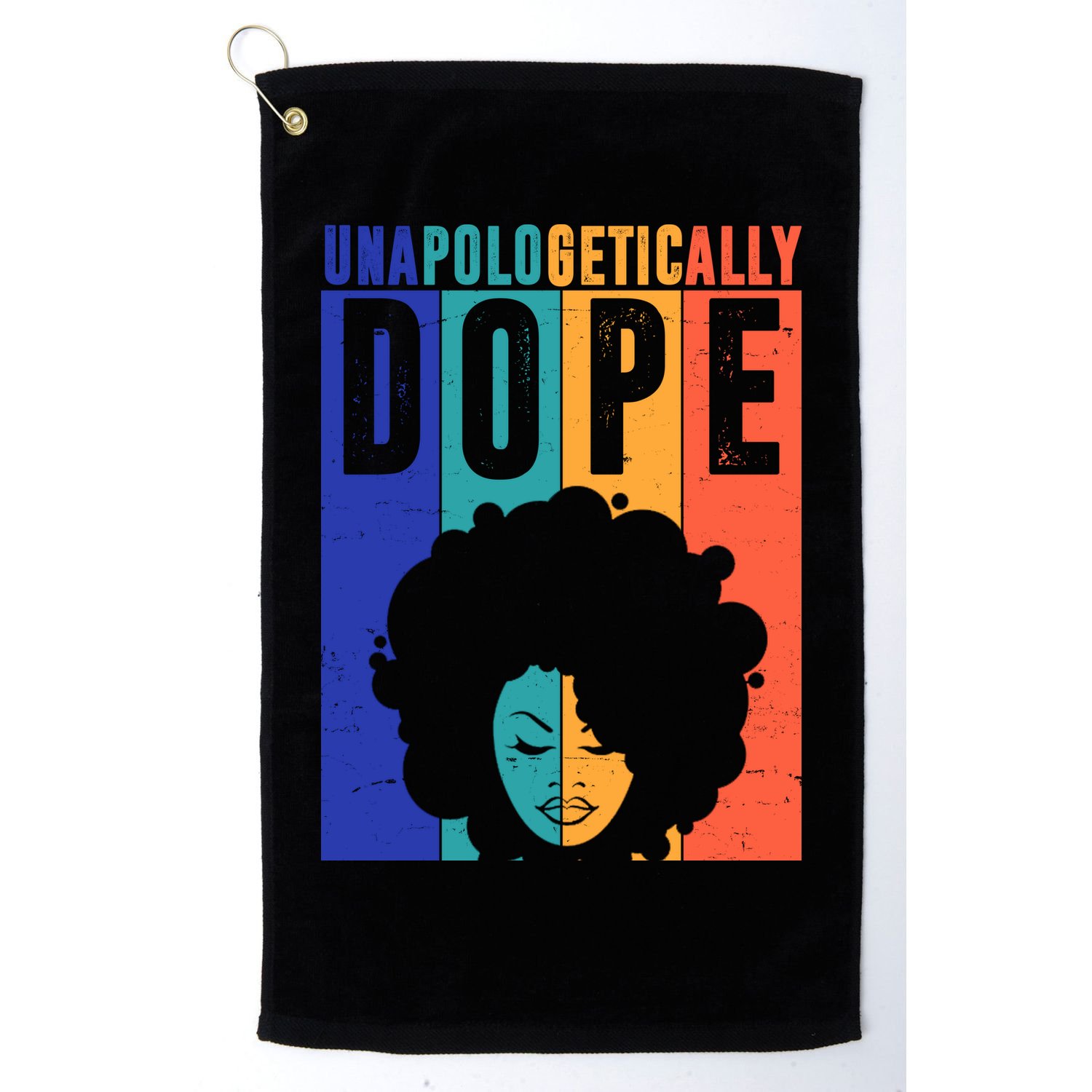 Unapologetically Dope Retro Colorful Golf Towel