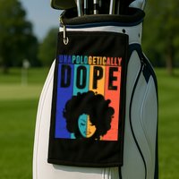 Unapologetically Dope Retro Colorful Golf Towel