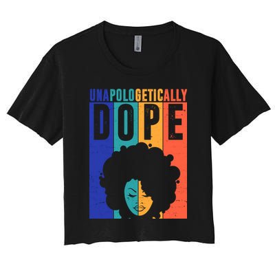Unapologetically Dope Retro Colorful Crop Top