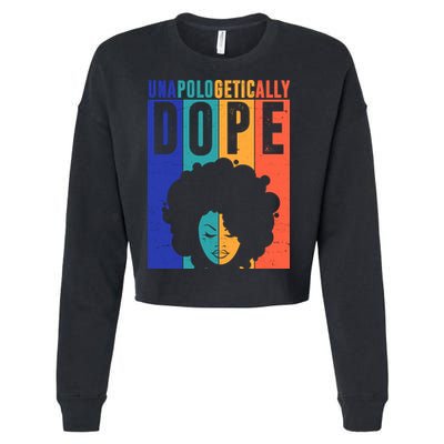 Unapologetically Dope Retro Colorful Cropped Pullover Crew