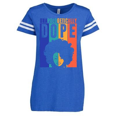 Unapologetically Dope Retro Colorful Enza Ladies Jersey Football T-Shirt