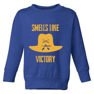Unique Design Smells Like Victory Cute Gift Toddler Sweatshirt