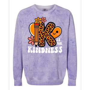 Unity Day Kindness Teacher Be Kind Colorblast Crewneck Sweatshirt