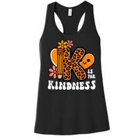 Unity Day Kindness Teacher Be Kind Women's Racerback Tank