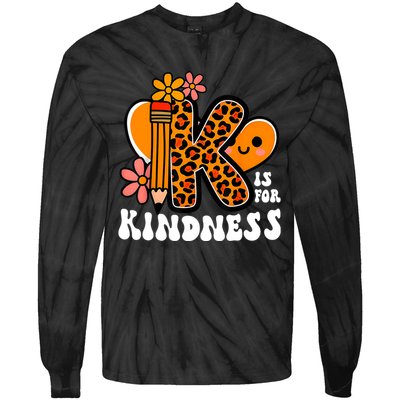 Unity Day Kindness Teacher Be Kind Tie-Dye Long Sleeve Shirt
