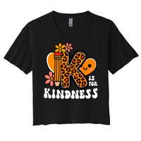 Unity Day Kindness Teacher Be Kind Women's Crop Top Tee