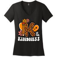 Unity Day Kindness Teacher Be Kind Women's V-Neck T-Shirt