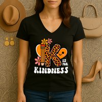 Unity Day Kindness Teacher Be Kind Women's V-Neck T-Shirt