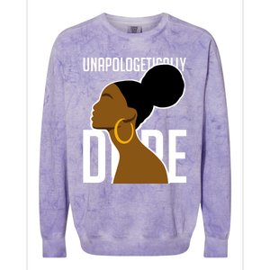 Unapologetically Dope Simple African Art Black History Gift Colorblast Crewneck Sweatshirt