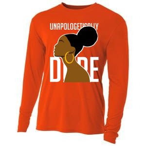 Unapologetically Dope Simple African Art Black History Gift Cooling Performance Long Sleeve Crew