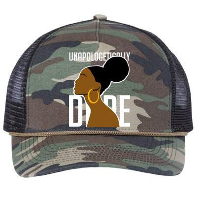 Unapologetically Dope Simple African Art Black History Gift Retro Rope Trucker Hat Cap