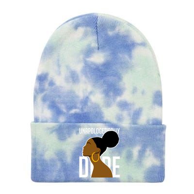 Unapologetically Dope Simple African Art Black History Gift Tie Dye 12in Knit Beanie