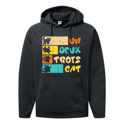 Un Deux Trois Cat French Performance Fleece Hoodie