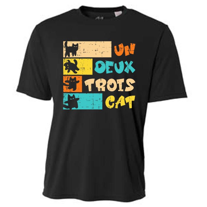 Un Deux Trois Cat French Cooling Performance Crew T-Shirt