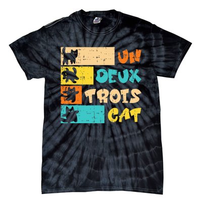 Un Deux Trois Cat French Tie-Dye T-Shirt