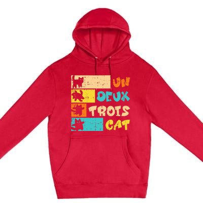 Un Deux Trois Cat French Premium Pullover Hoodie