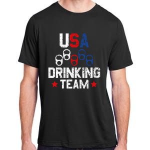 Usa Drinking Team Flag Adult ChromaSoft Performance T-Shirt