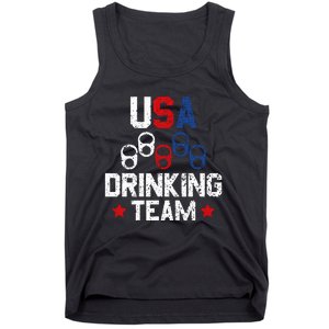 Usa Drinking Team Flag Tank Top