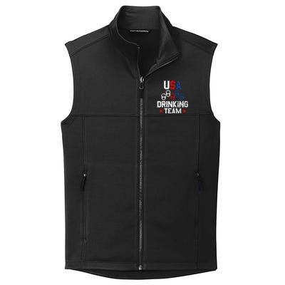 Usa Drinking Team Flag Collective Smooth Fleece Vest