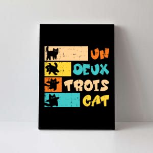 Un Deux Trois Cat French Retro Boy Teen Canvas