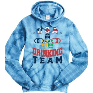 Usa Drinking Team Beer Party Memorial Day American Flag Tie Dye Hoodie