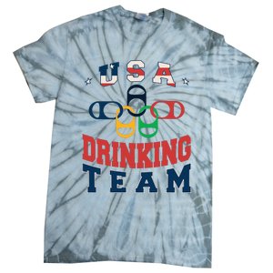 Usa Drinking Team Beer Party Memorial Day American Flag Tie-Dye T-Shirt