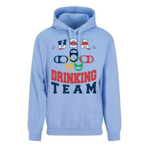 Usa Drinking Team Beer Party Memorial Day American Flag Unisex Surf Hoodie