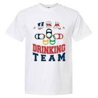 Usa Drinking Team Beer Party Memorial Day American Flag Garment-Dyed Heavyweight T-Shirt